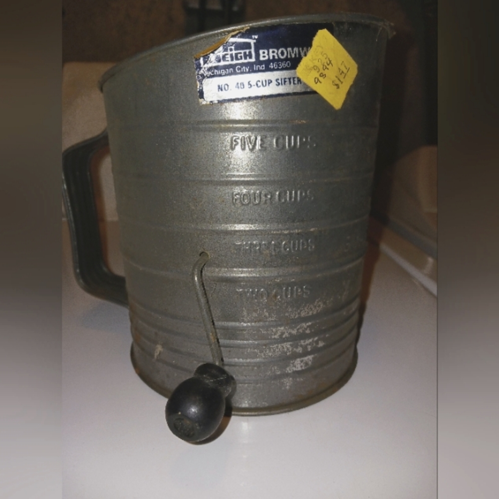 Vintage flour sifter